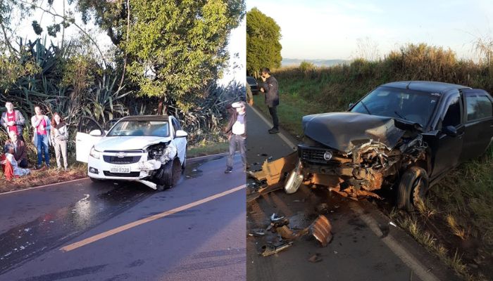 Quedas - Colisão frontal é registrada na PR 473